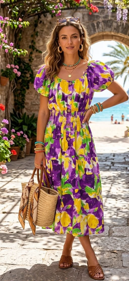 Lovely dress Ingrid purple
