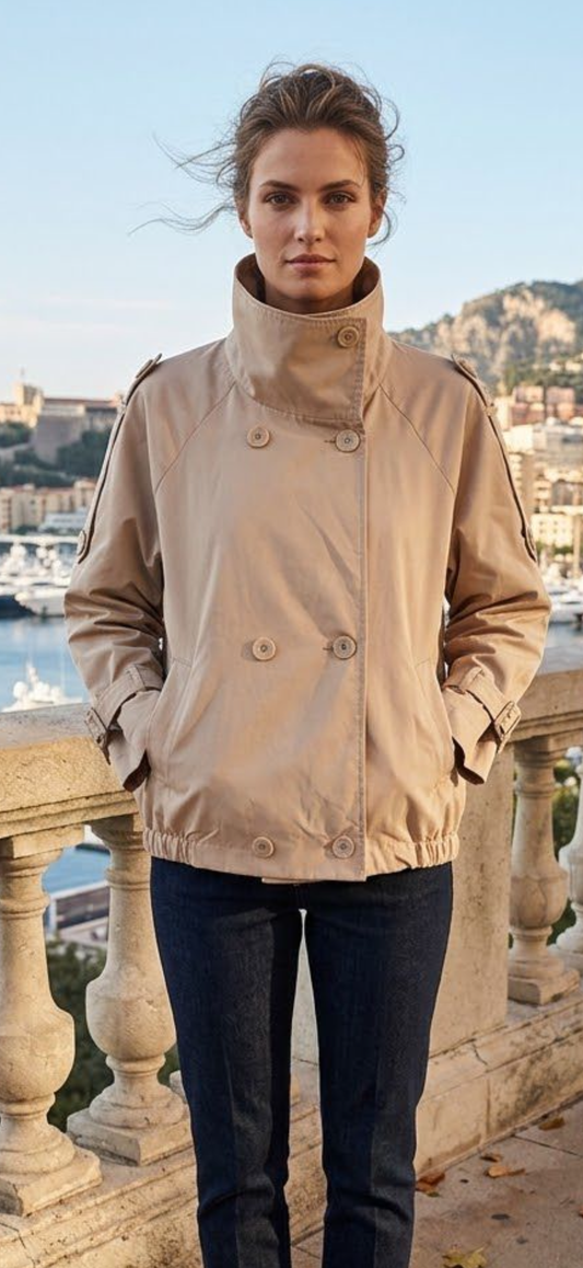 Lovely funnel neck rain jacket, Cass