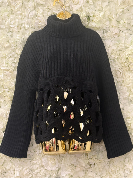 Malissa J collection, chunky knit roll neck, Freya