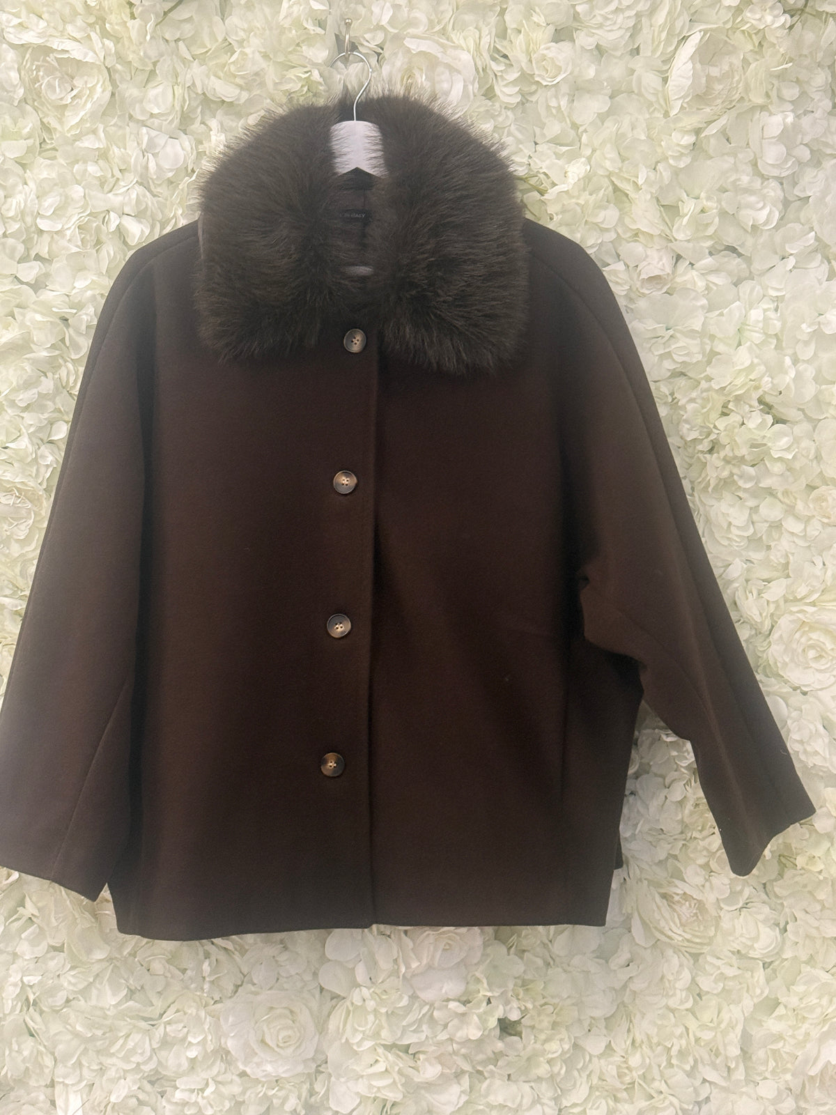 Lovely jacket with faux fur collar, Lopez