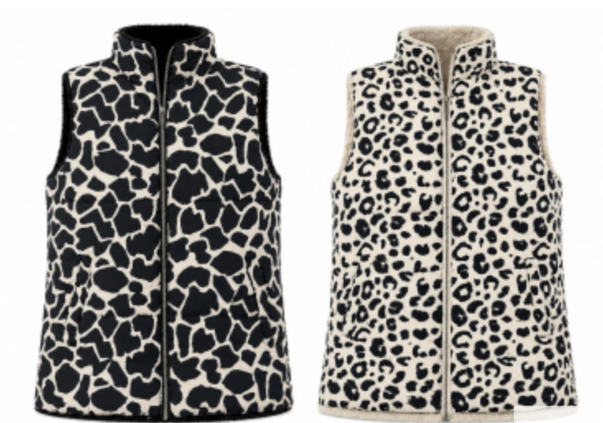 Malissa J collection reversible gilet, Candy
