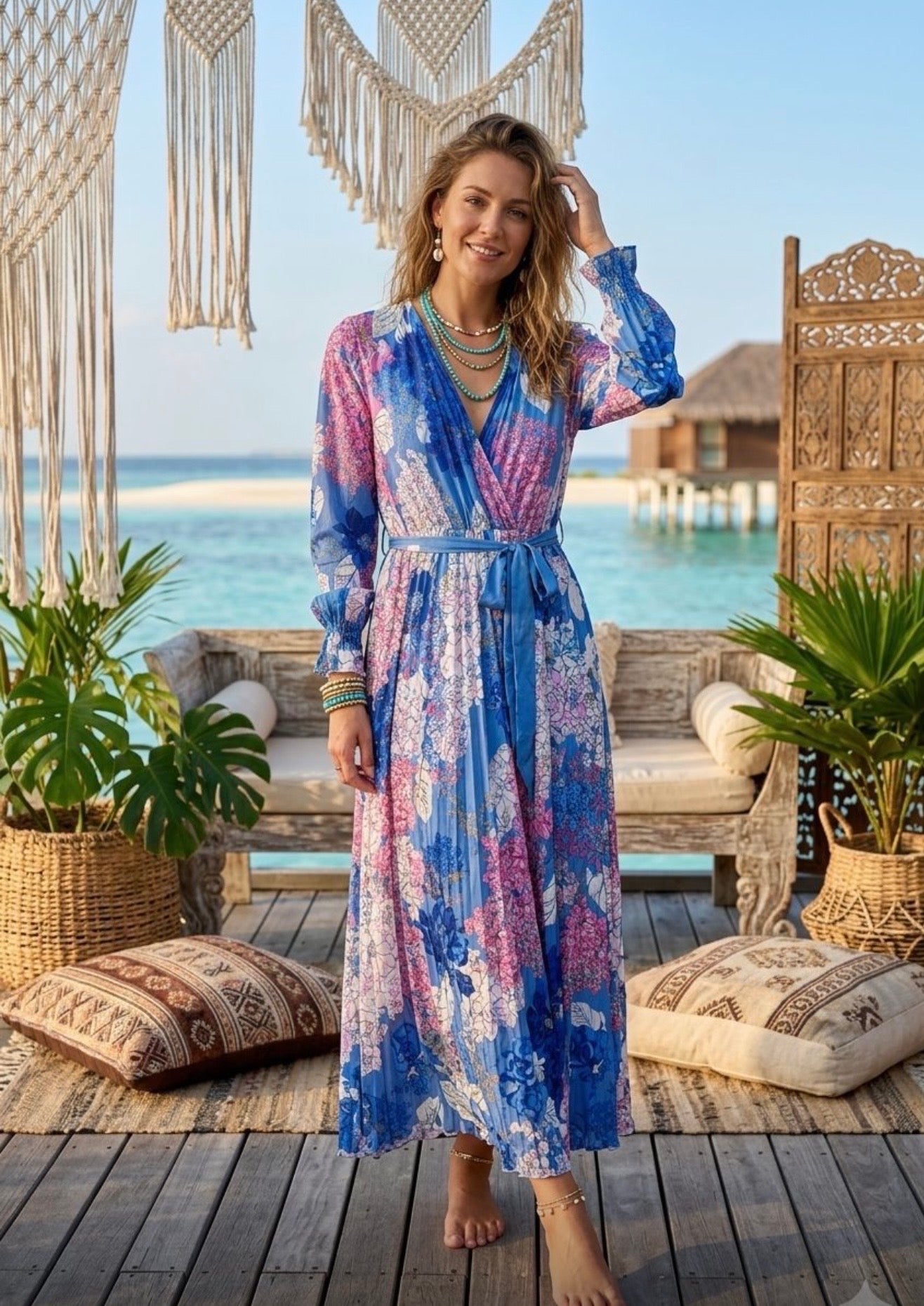 Capri pleated dress