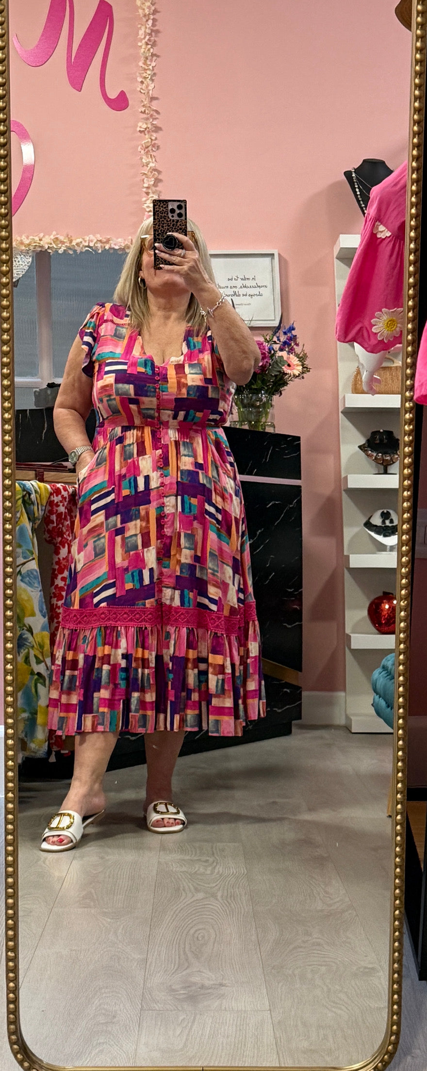 Pink midi dress Alice